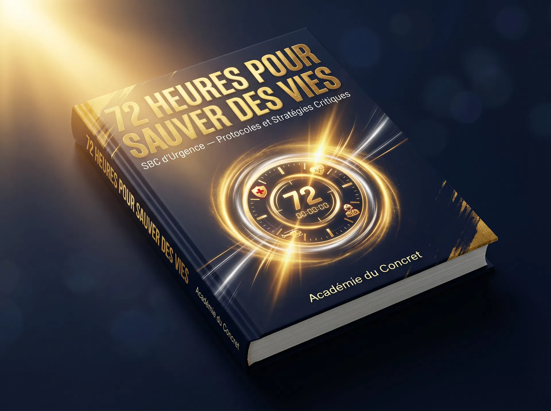 Mockup 3D — 72 Heures pour Sauver des Vies