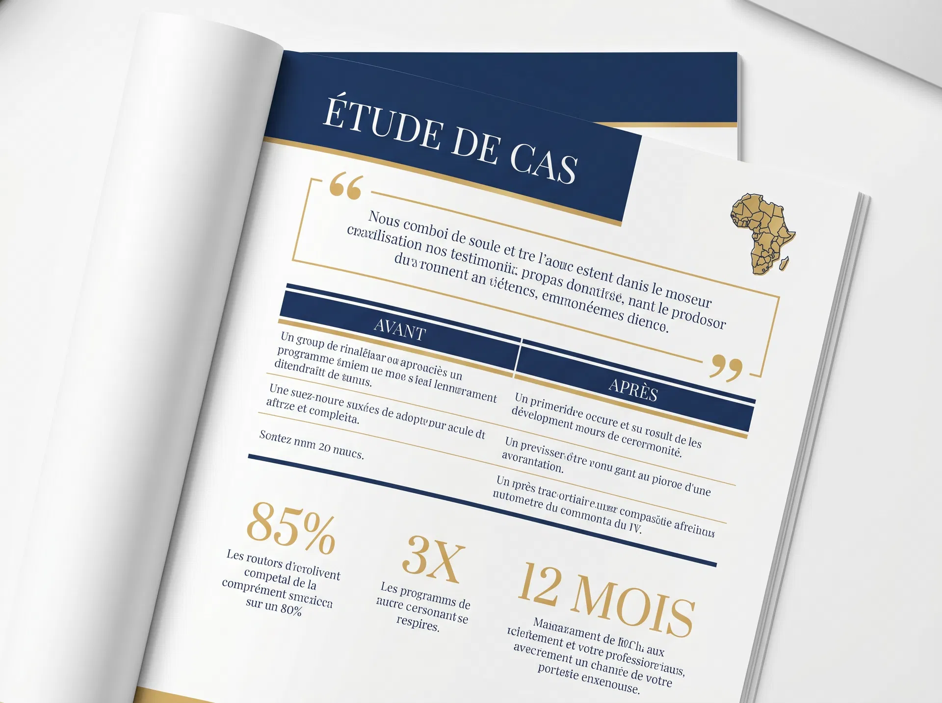 Aperçu page intérieure — Étude de cas