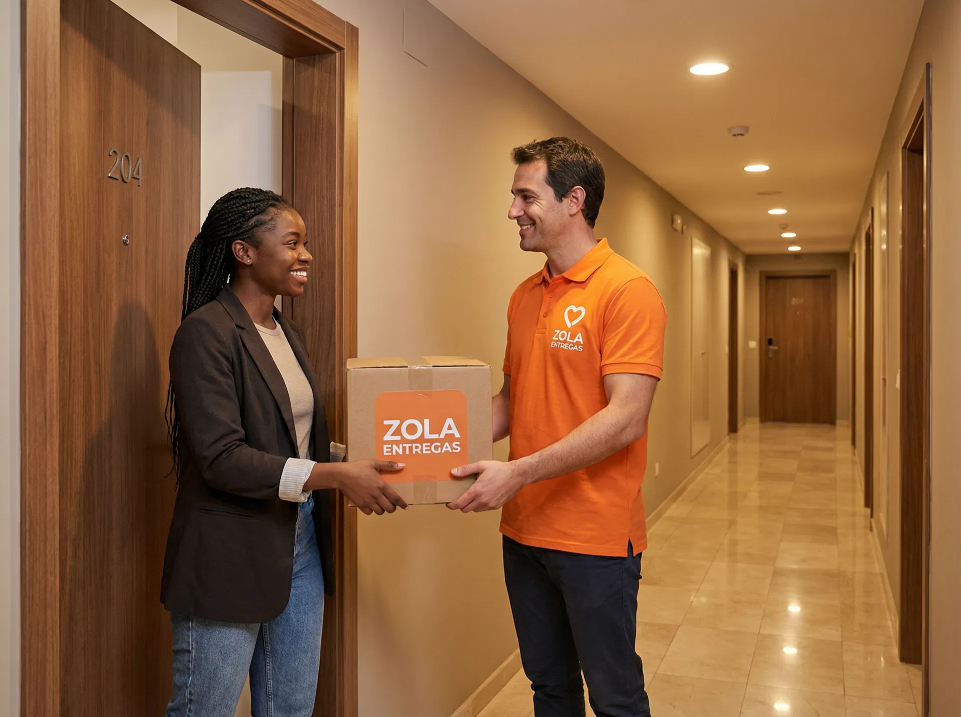 Entrega em apartamento