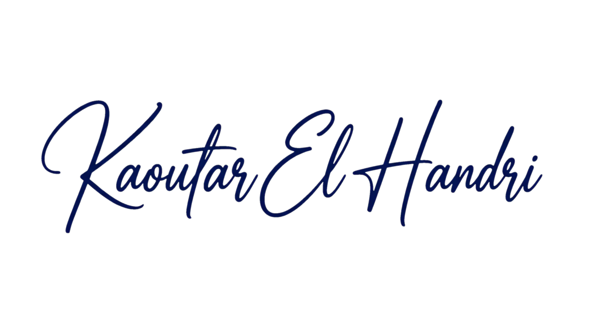 Kaoutar EL HANDRI Signature