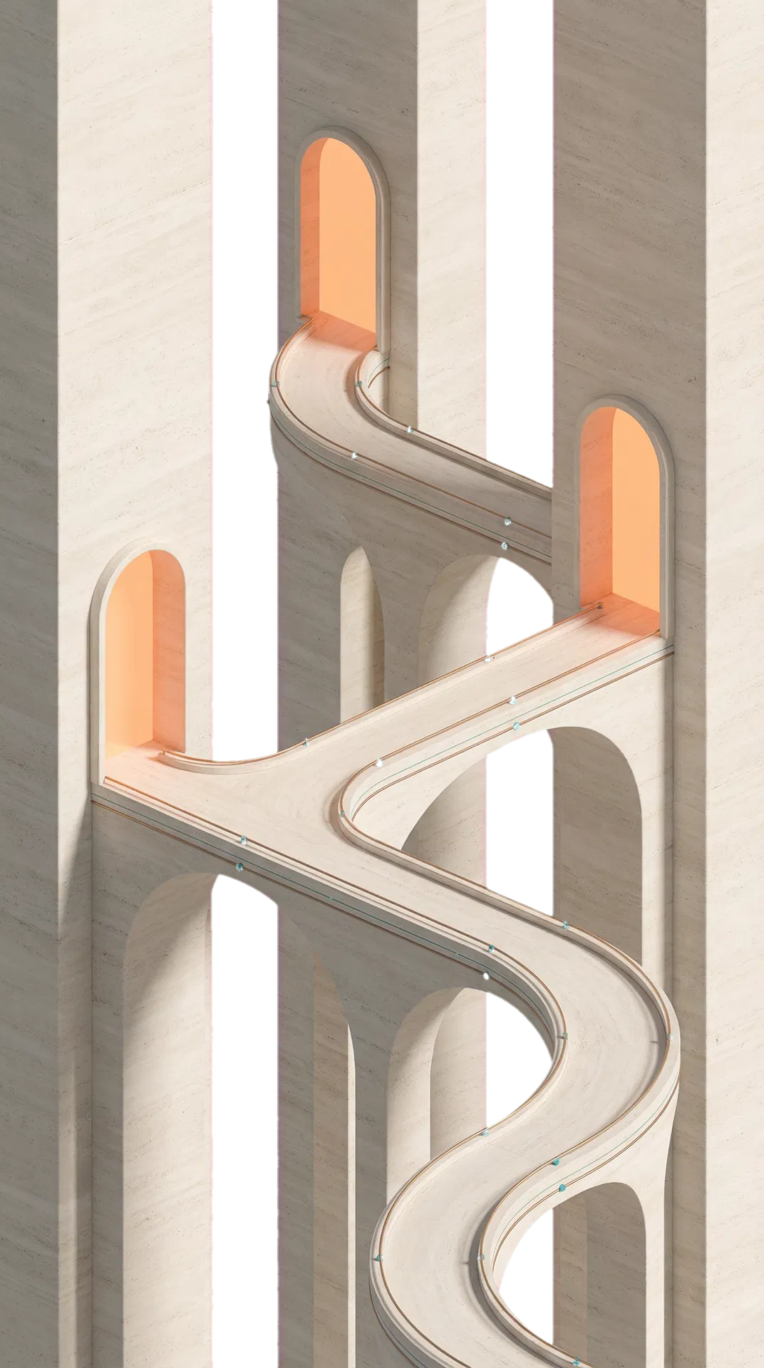 Kith guided bridge motif showing movement toward placement