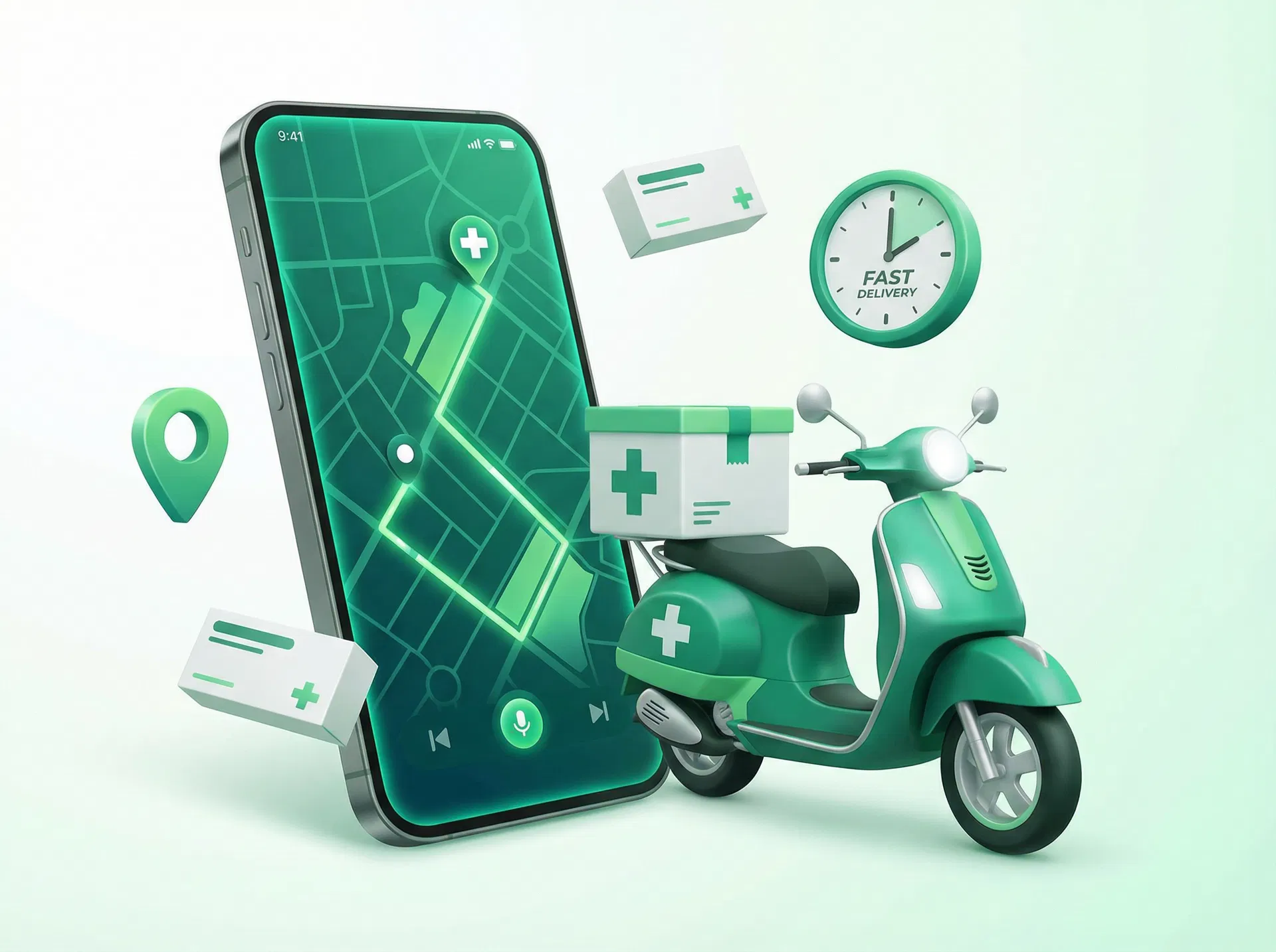 طلب الأدوية وتوصيلها