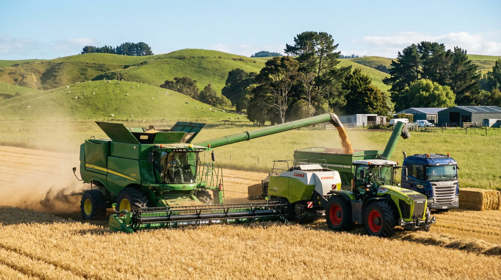 Modern agricultural machinery