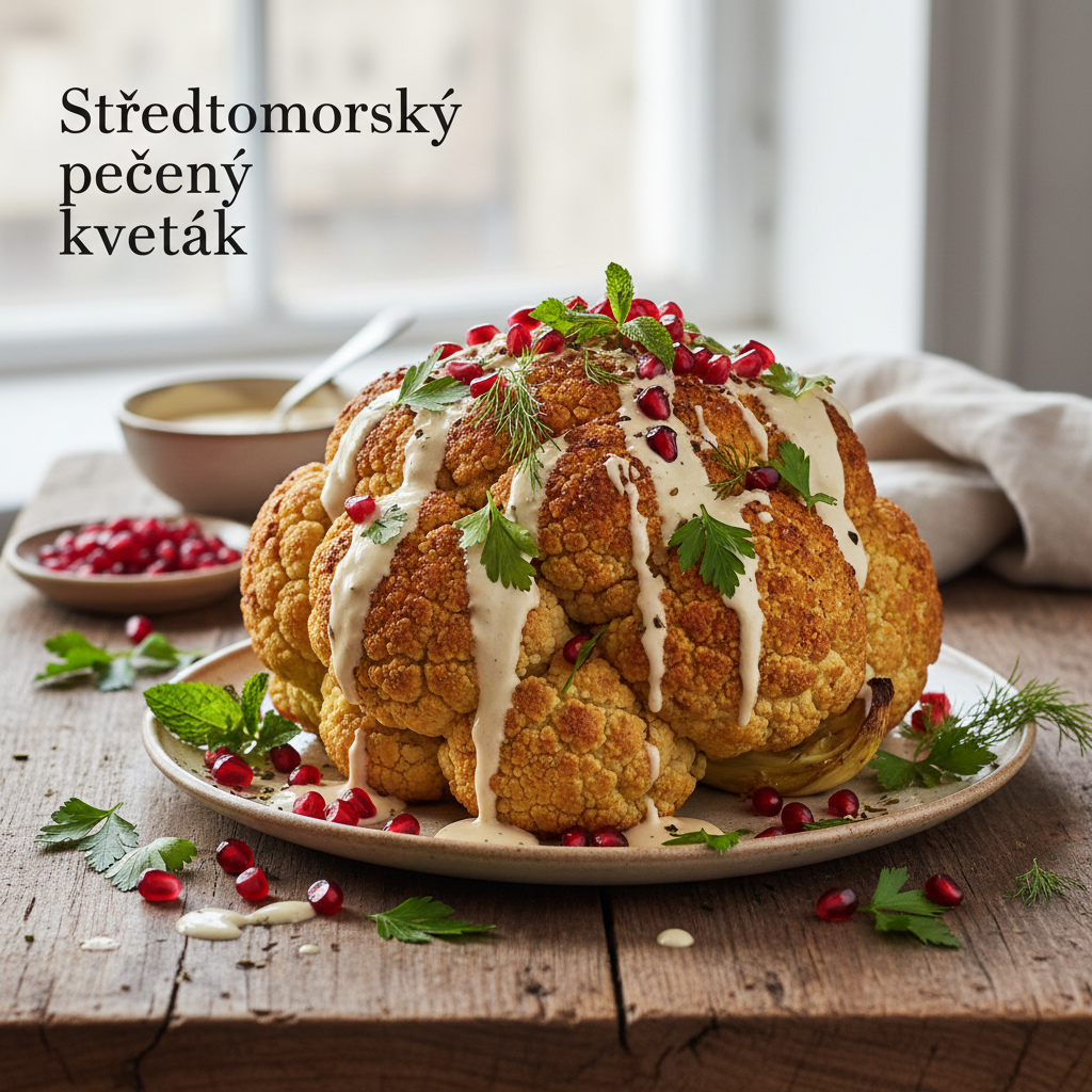 Středomořský pečený květák