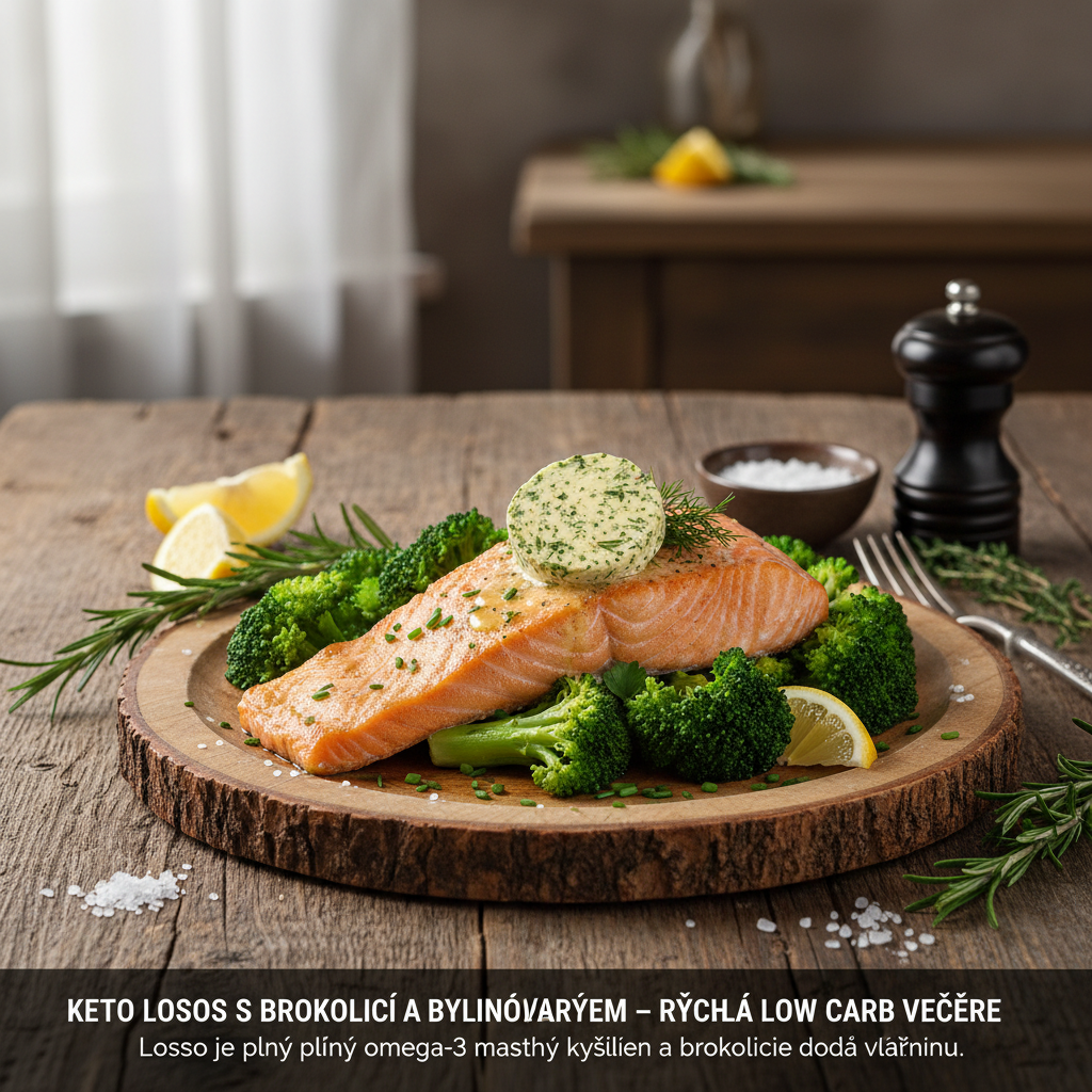 Keto losos s brokolicí a bylinkovým máslem – Rychlá Low Carb večeře