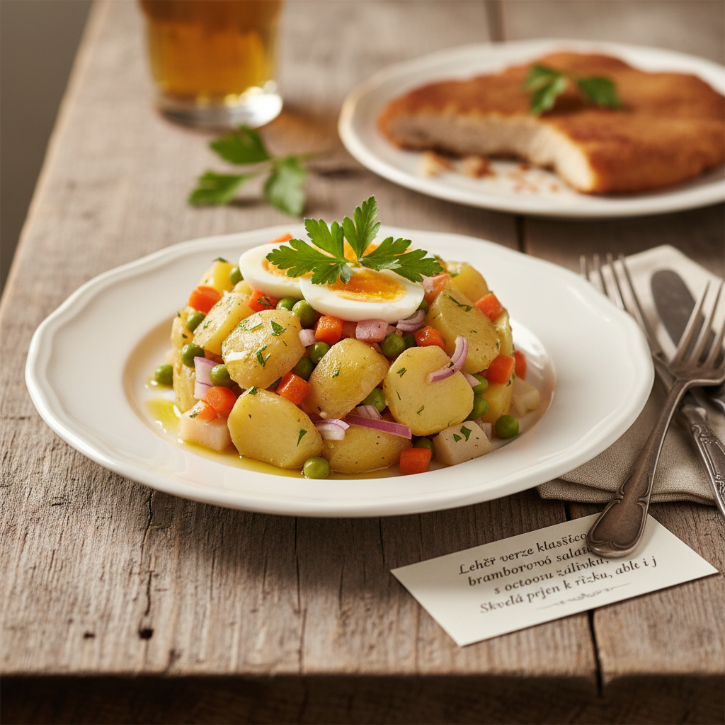 Tradiční Český Bramborový Salát Bez Majonézy