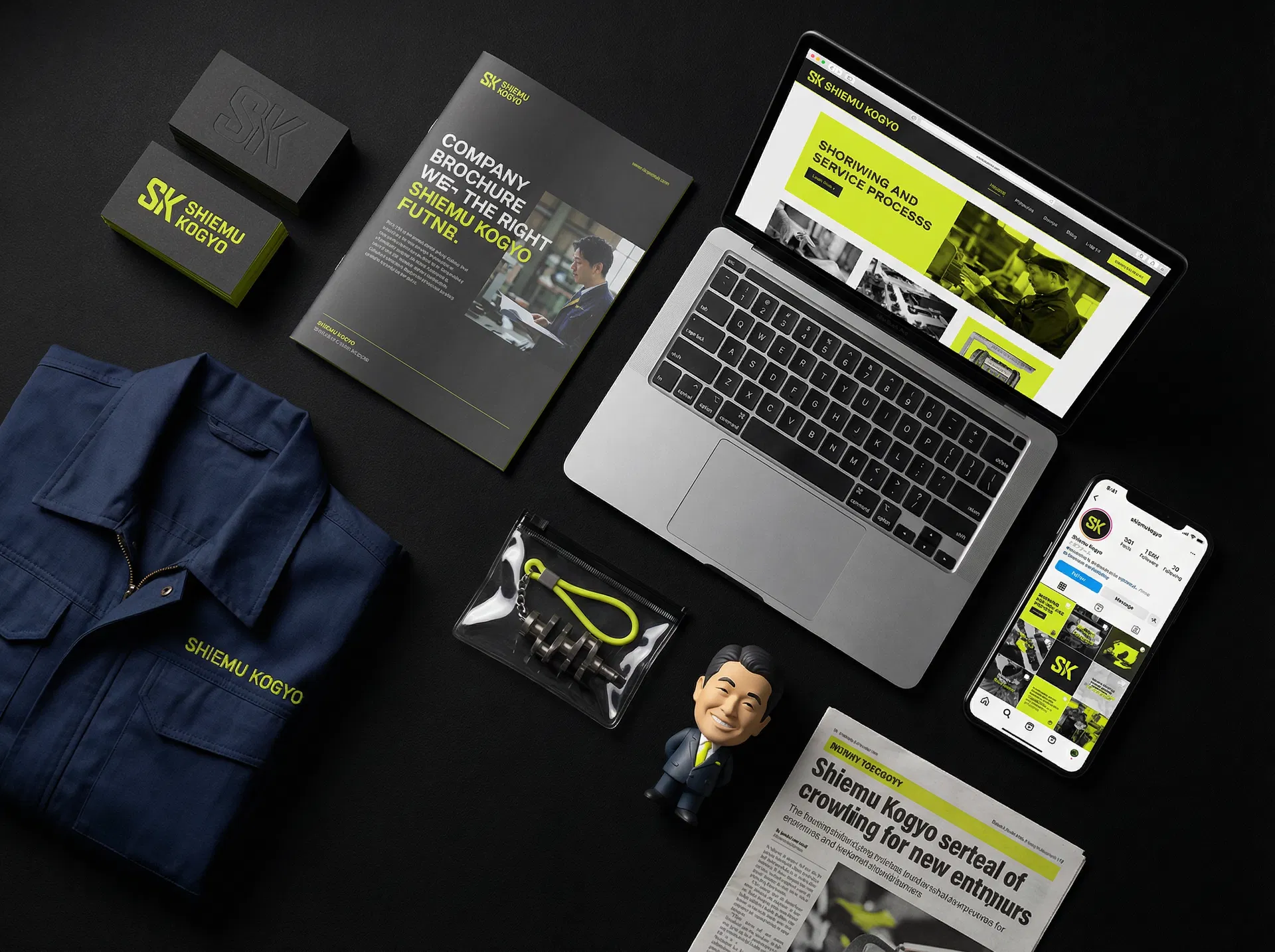 椎恵夢工業 ブランディング後のWebサイト