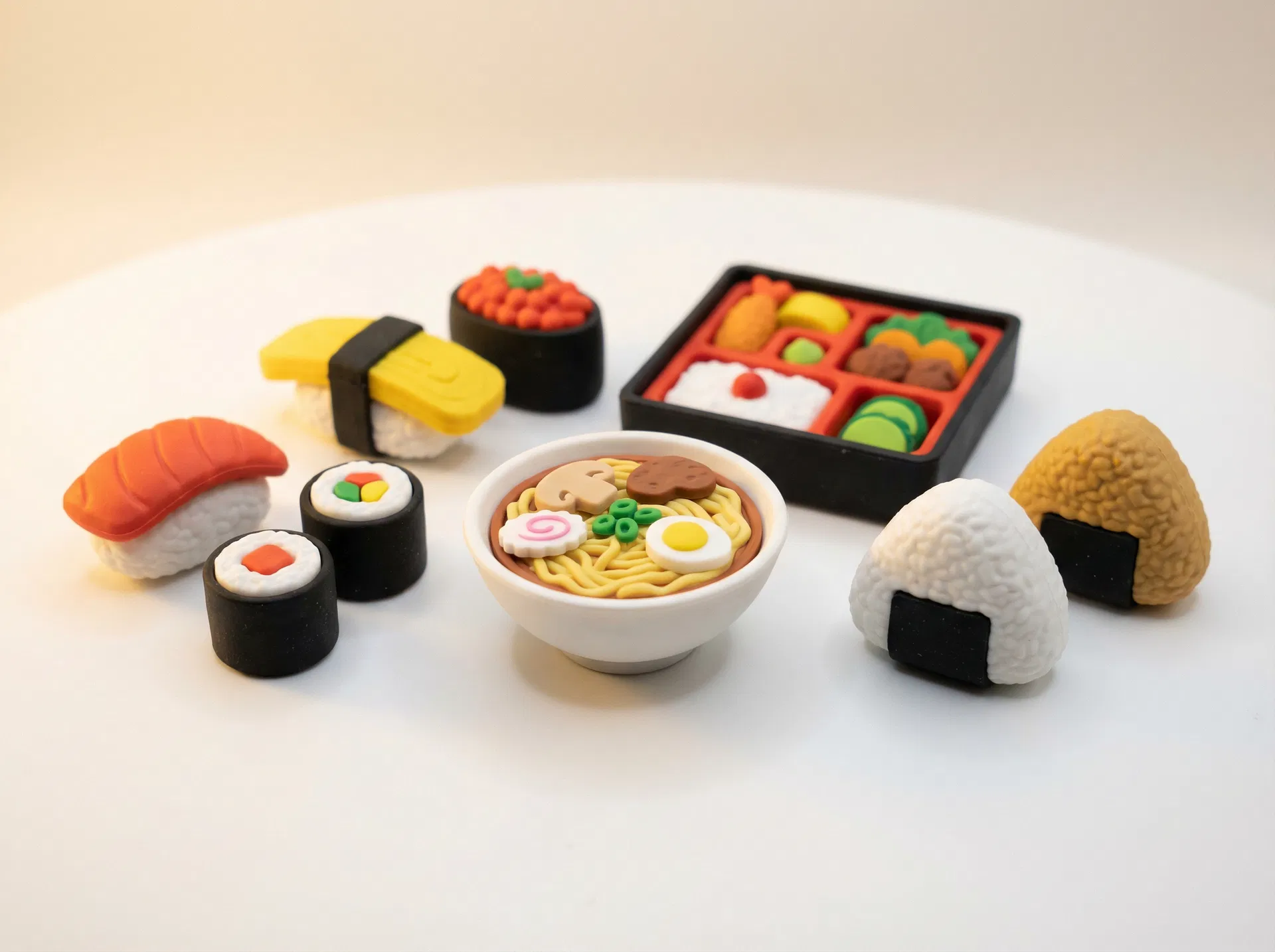 創業40周年 食品メーカーが看板商品のミニチュアを従業員・取引先に配布