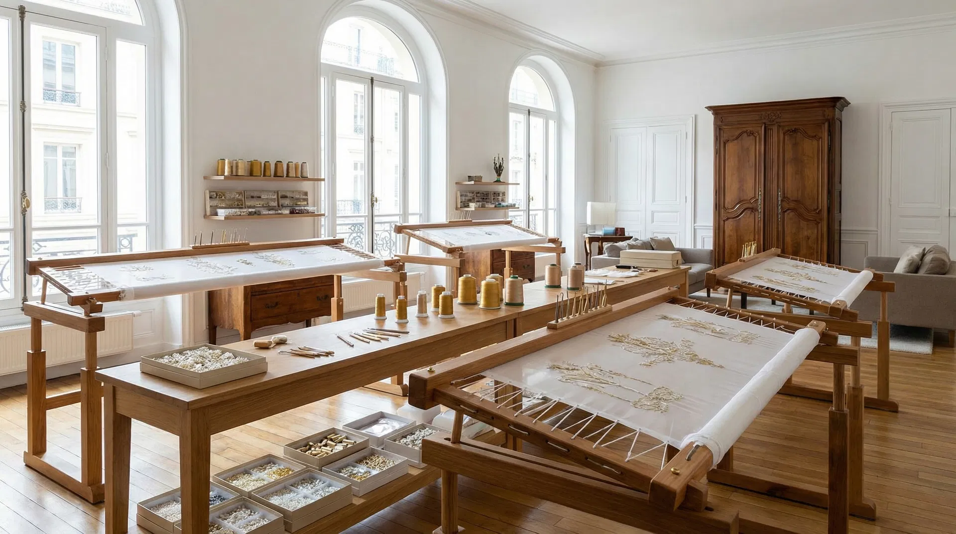 Atelier de broderie professionnel