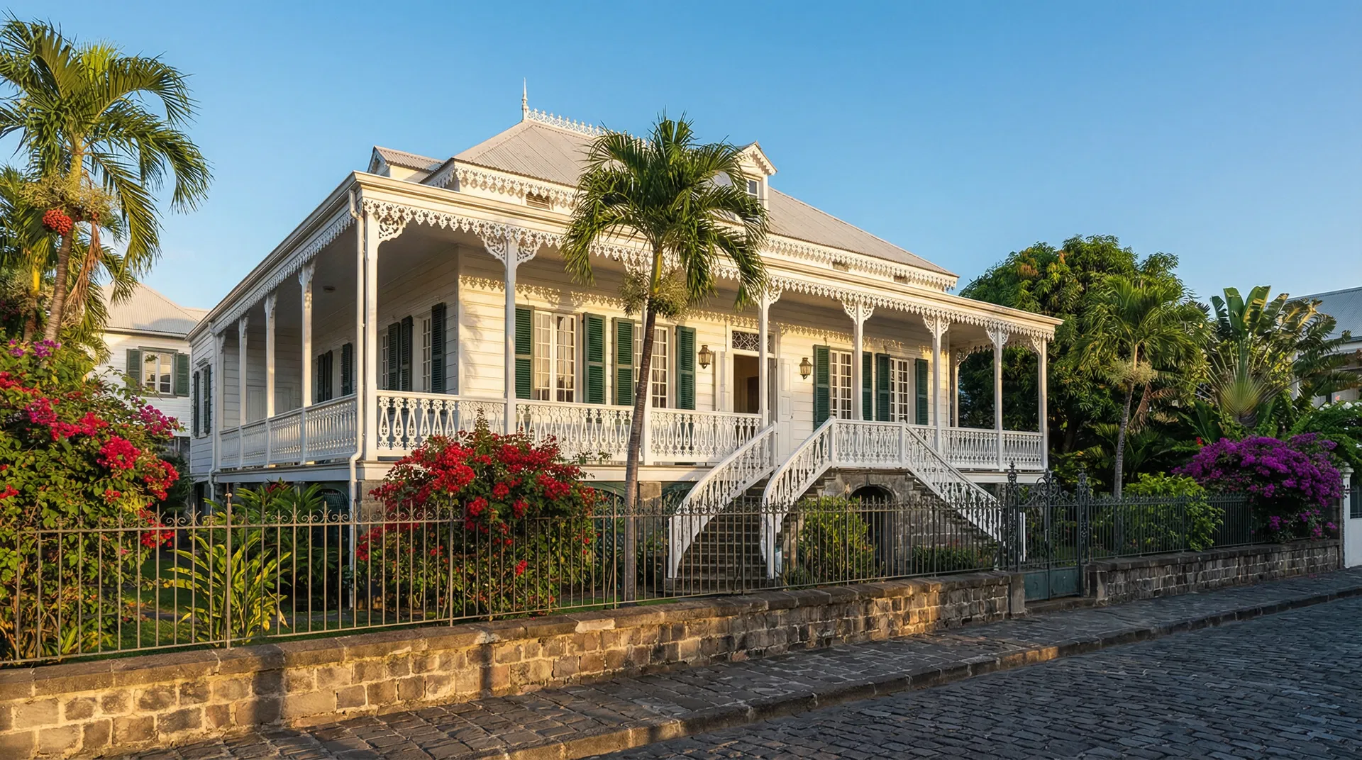 Maison créole typique de La Réunion