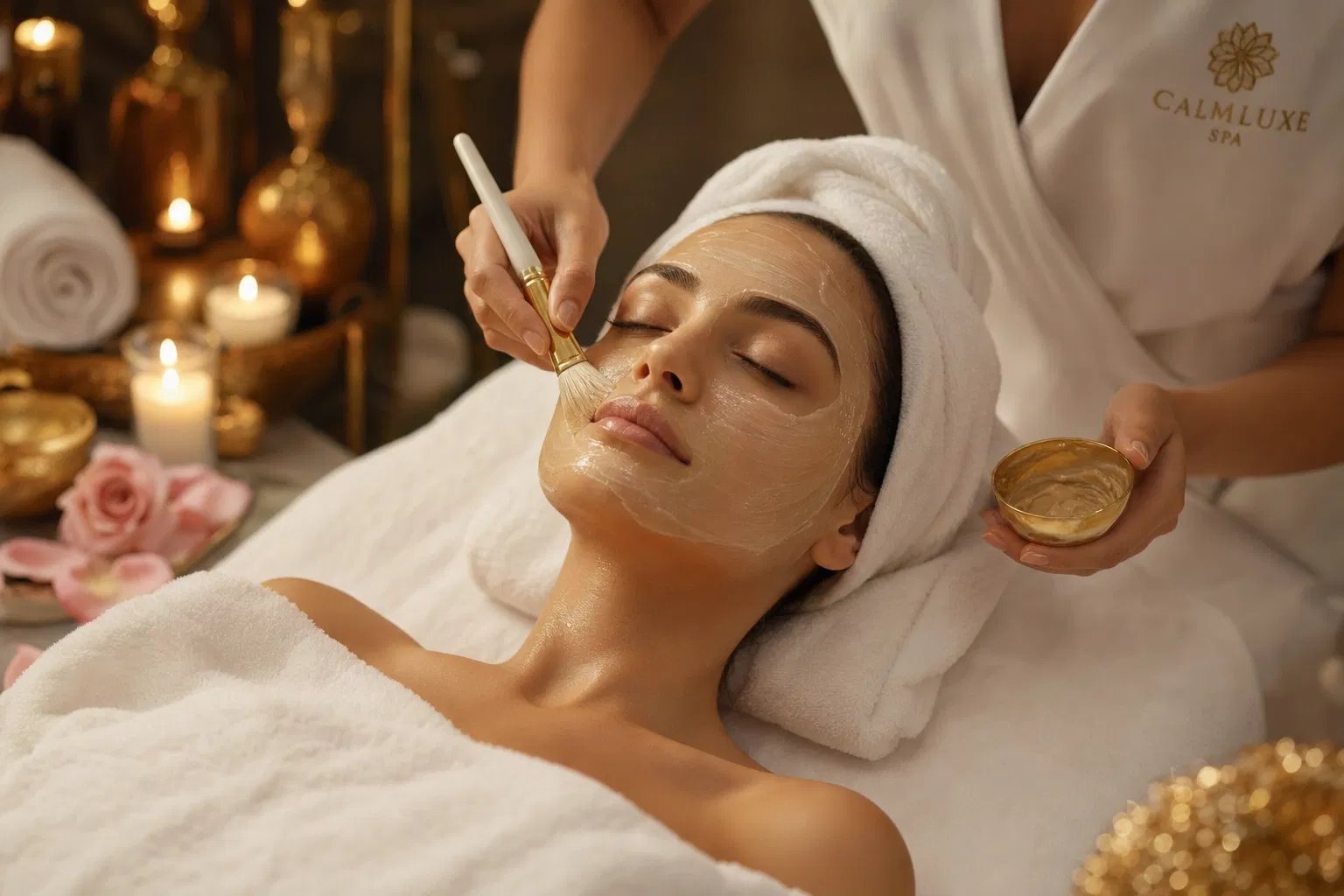 Luxury custom facial treatment at Salon 574 & Spa in Warsaw, Indiana