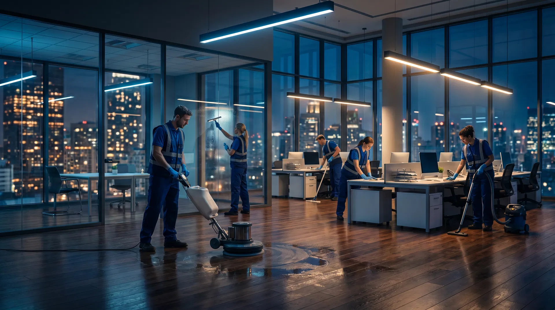 Commercial office cleaning