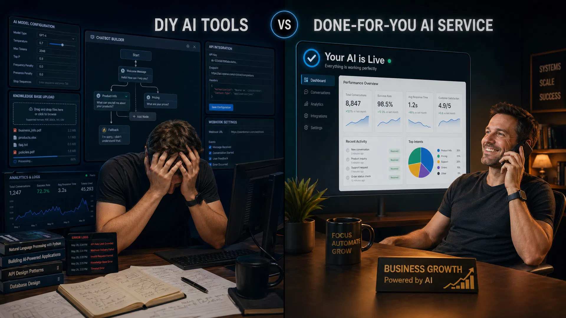 DIY AI vs. Done-For-You AI: Which Is Right for Your Service Business? — HumanityNow.ai