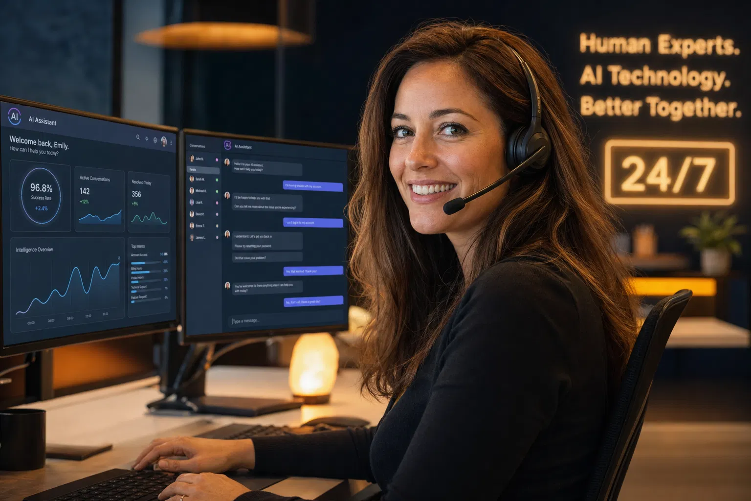 HumanityNow.ai human expert support specialist — real local experts available 24/7 for AI assistance