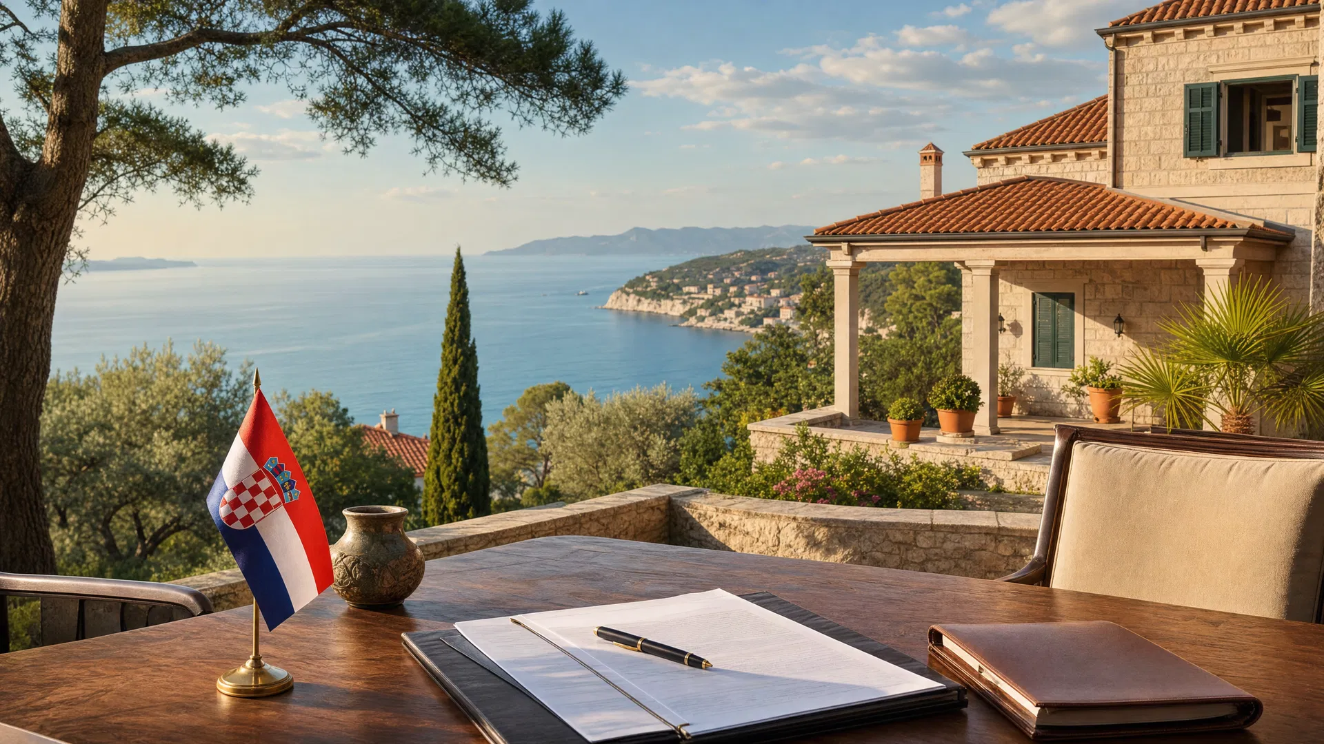 Kroatische Küstenvilla mit Blick auf die Adria – Erbschaft und Immobilien in Kroatien