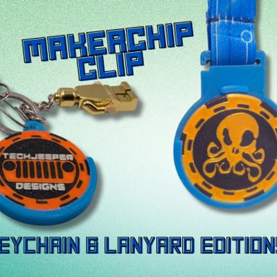 MakerChip Clip - a keychain for your MakerChip!