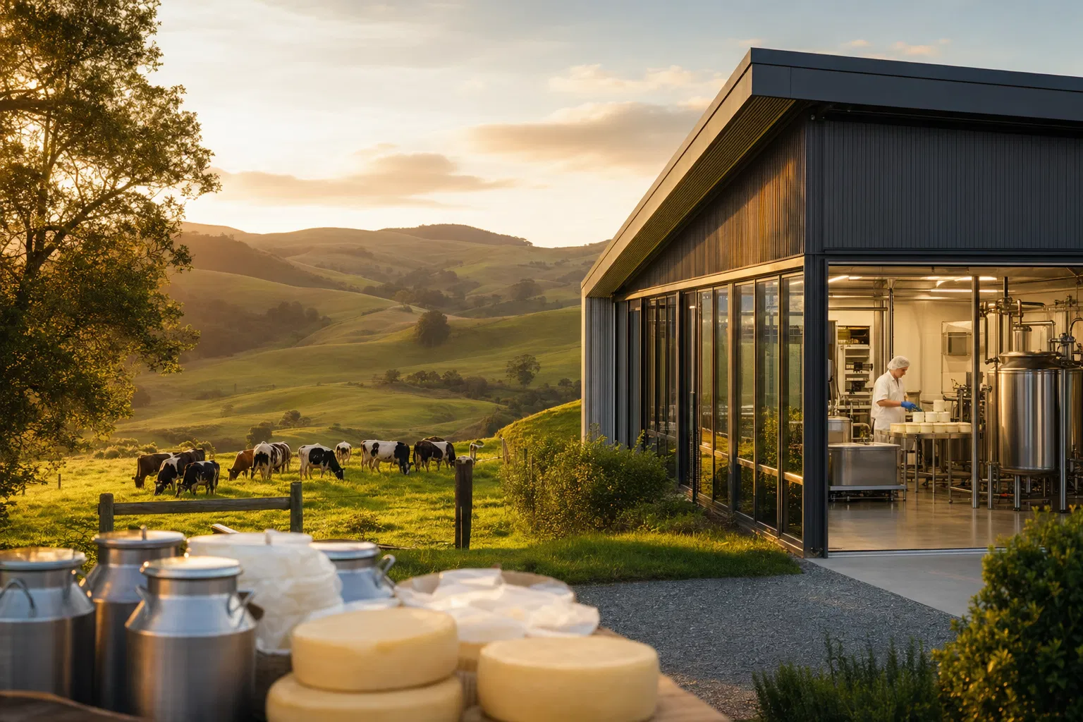 Udderly Organic dairy farm and factory