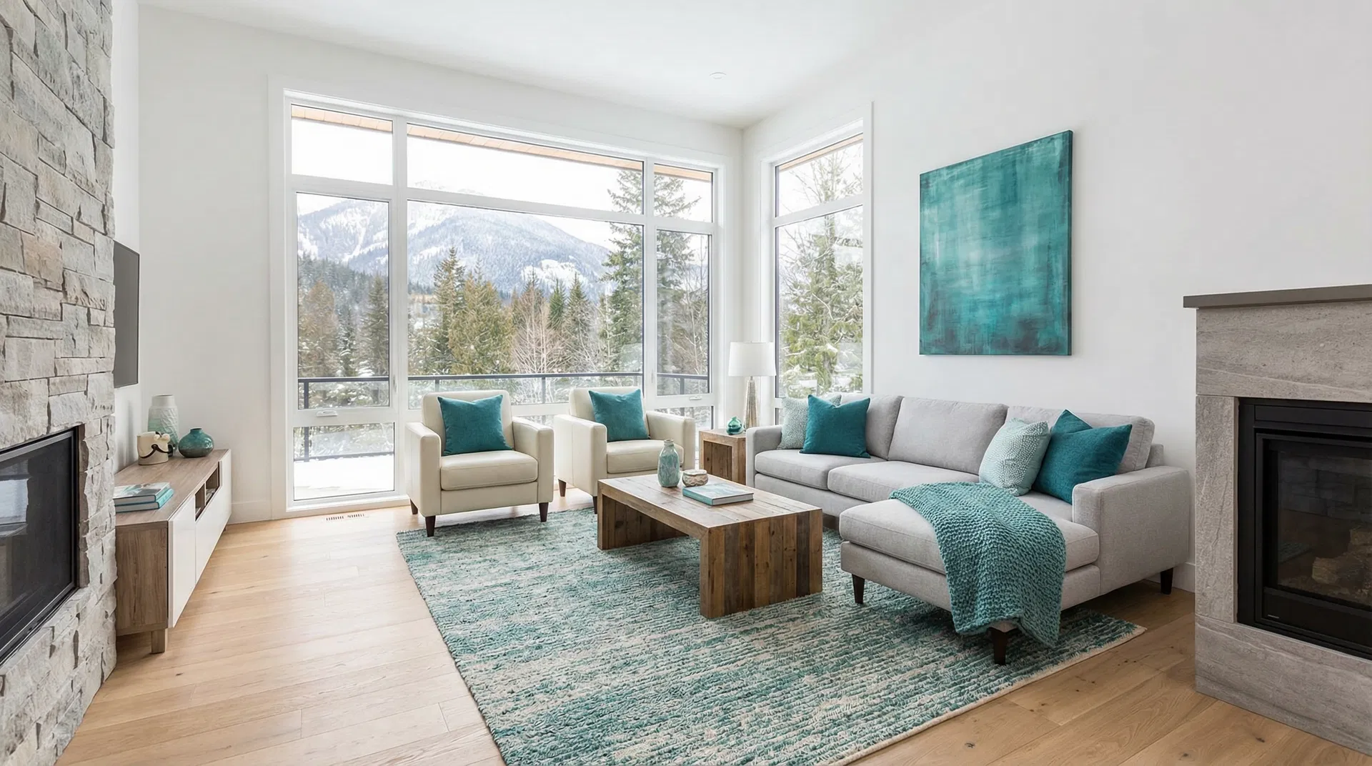 Beautiful staged home interior