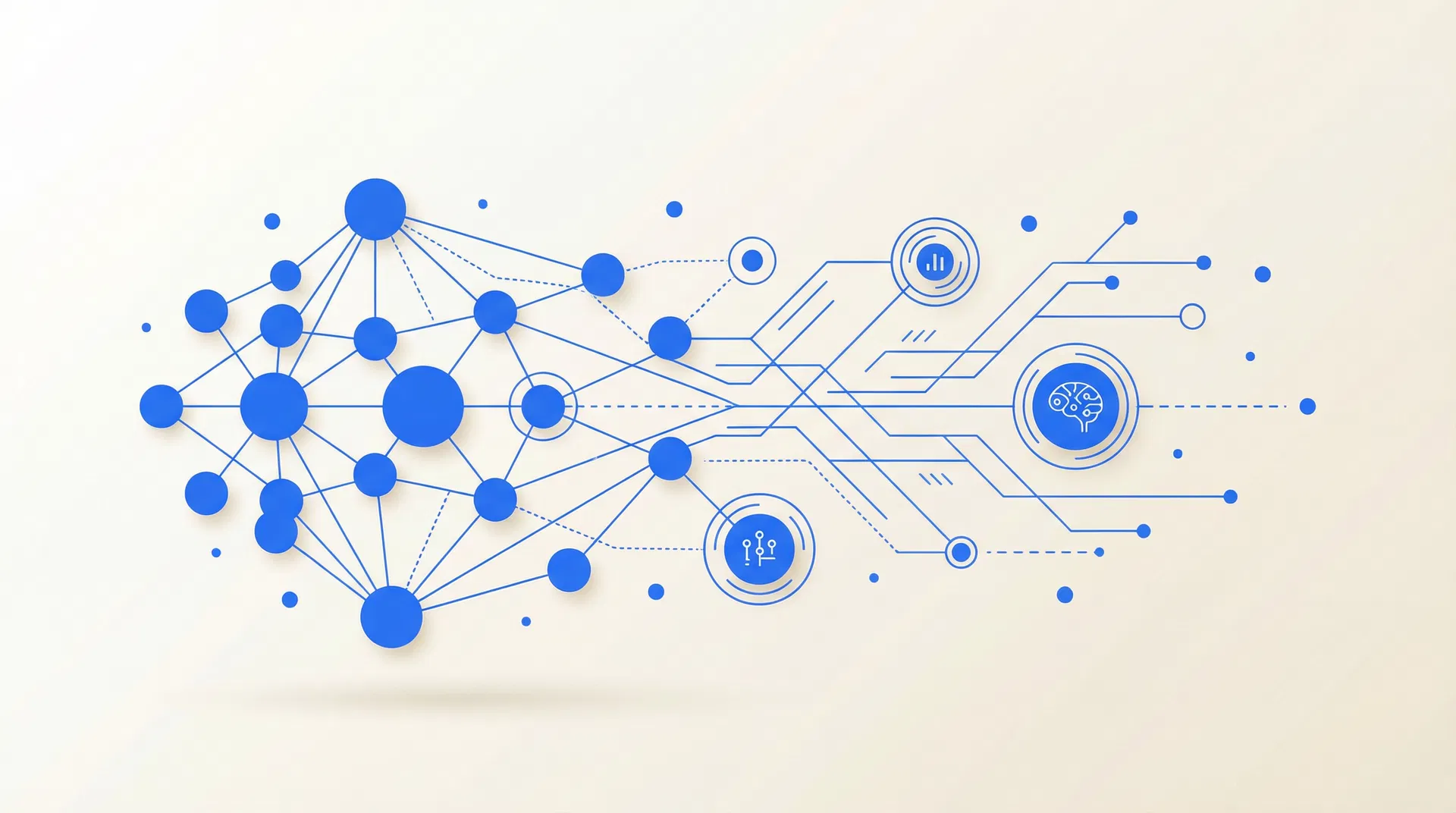 AI 네트워크 추상 이미지