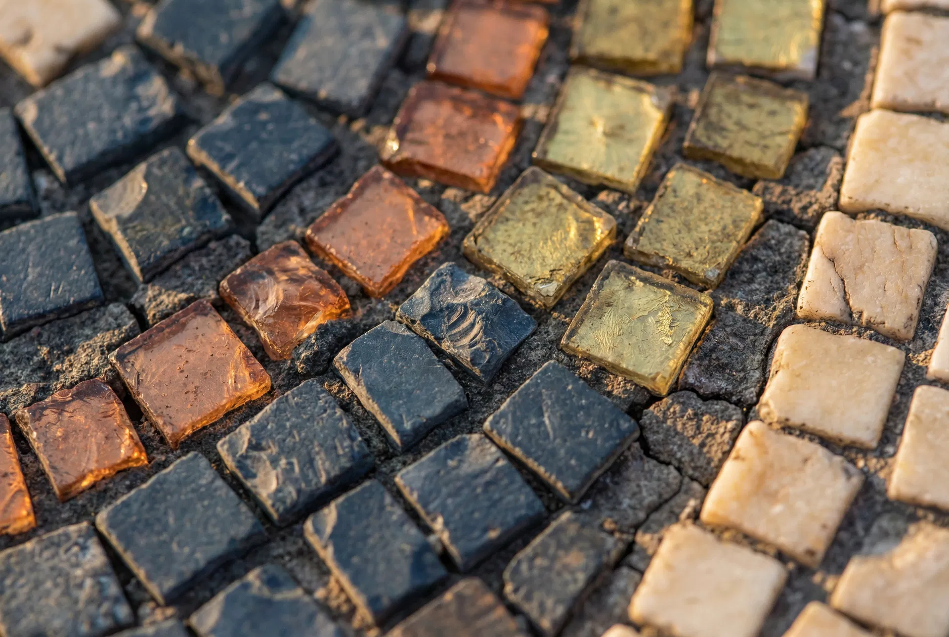 Ancient mosaic detail