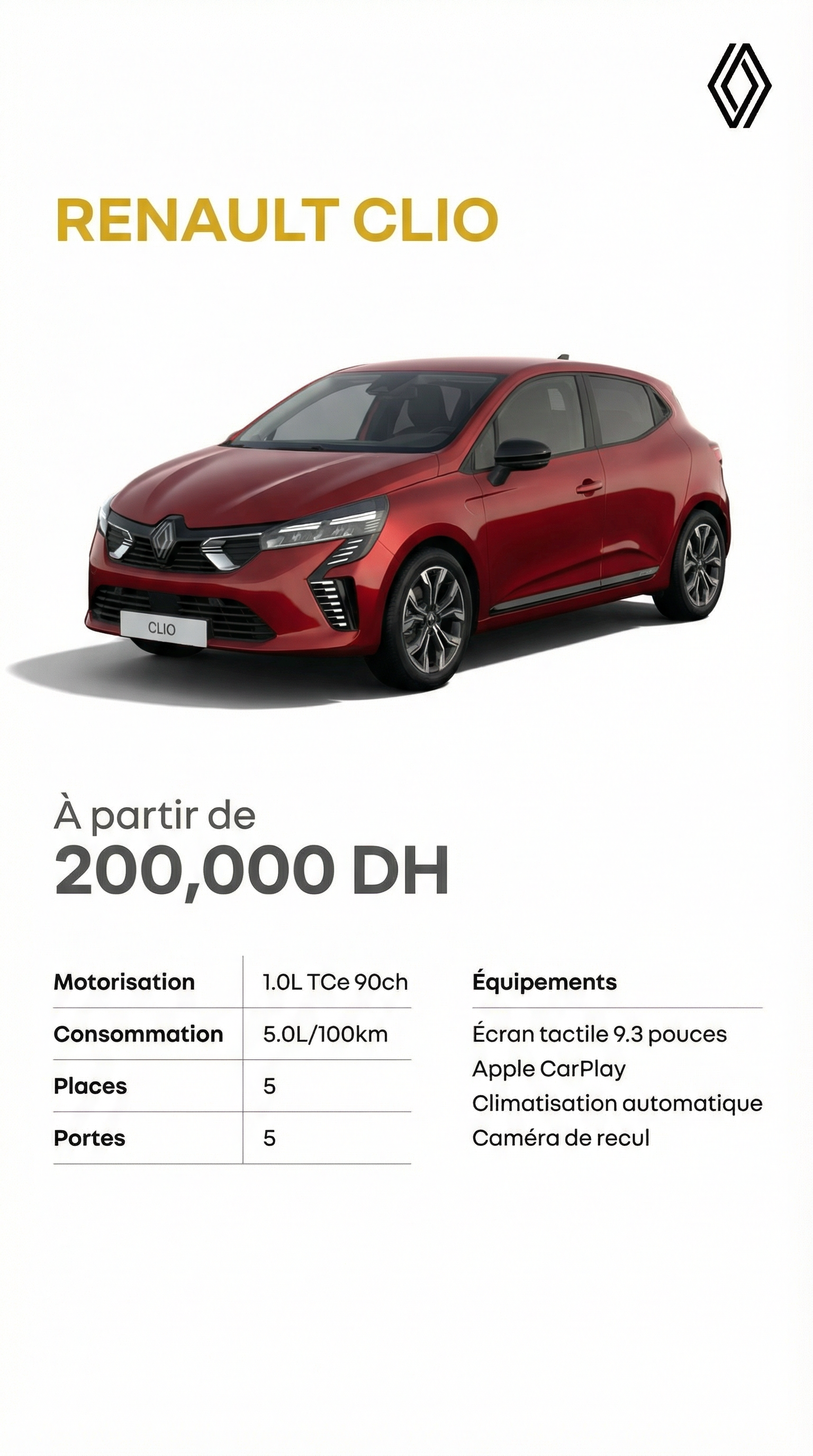 Page 1 Catalogue Renault Maroc Maroc - Catalogue Renault Maroc - Promotions 2025