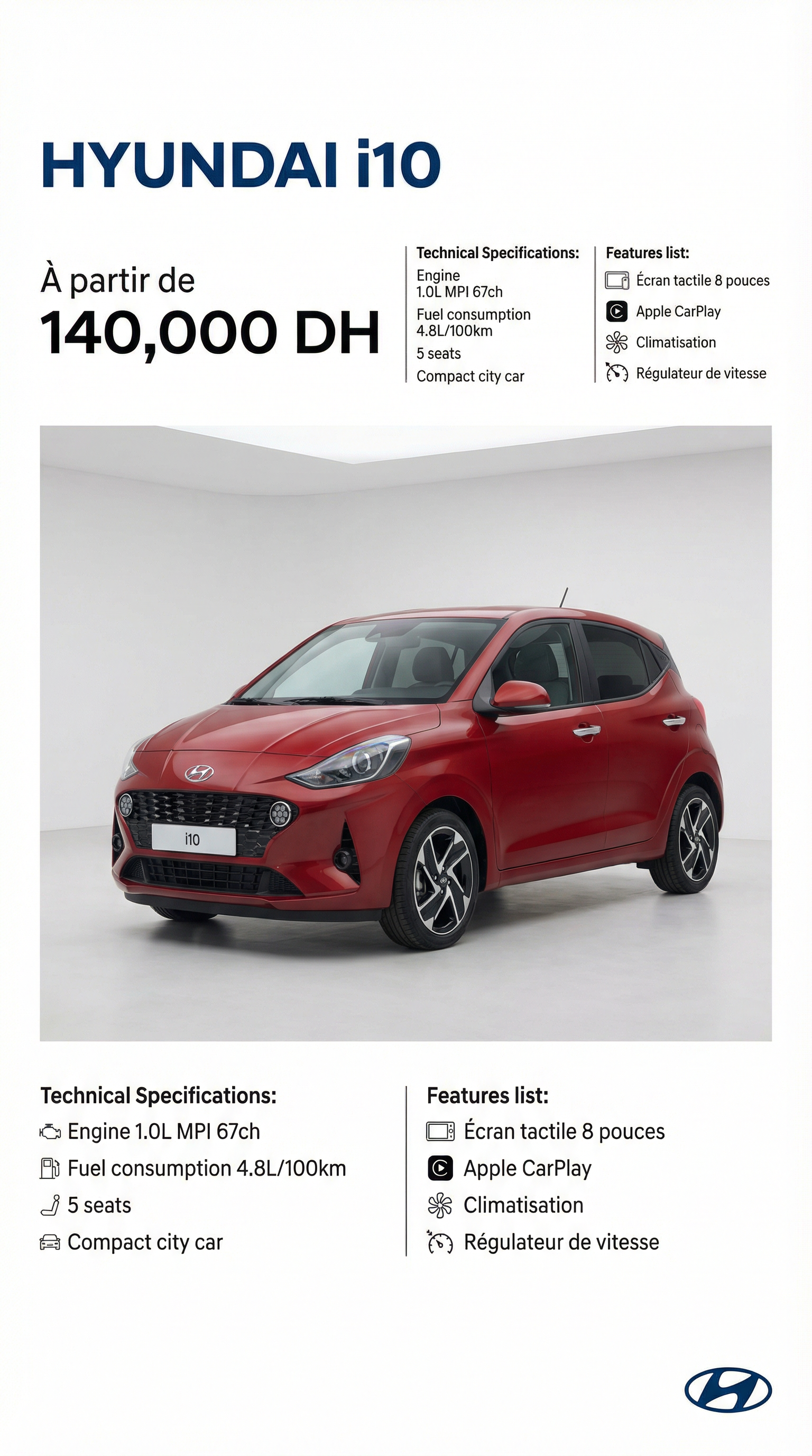 Page 1 Catalogue Hyundai Maroc Maroc - Catalogue Hyundai Maroc - Gamme 2025
