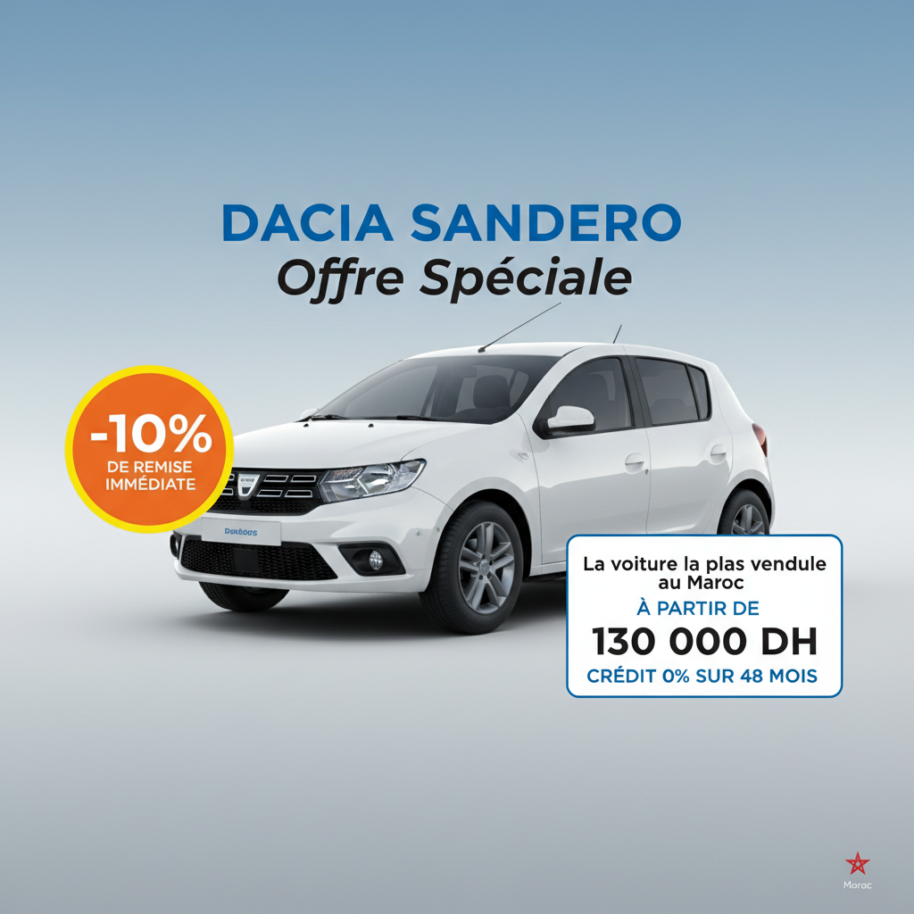 Dacia Sandero - Offre Spéciale - Promotion Rabat