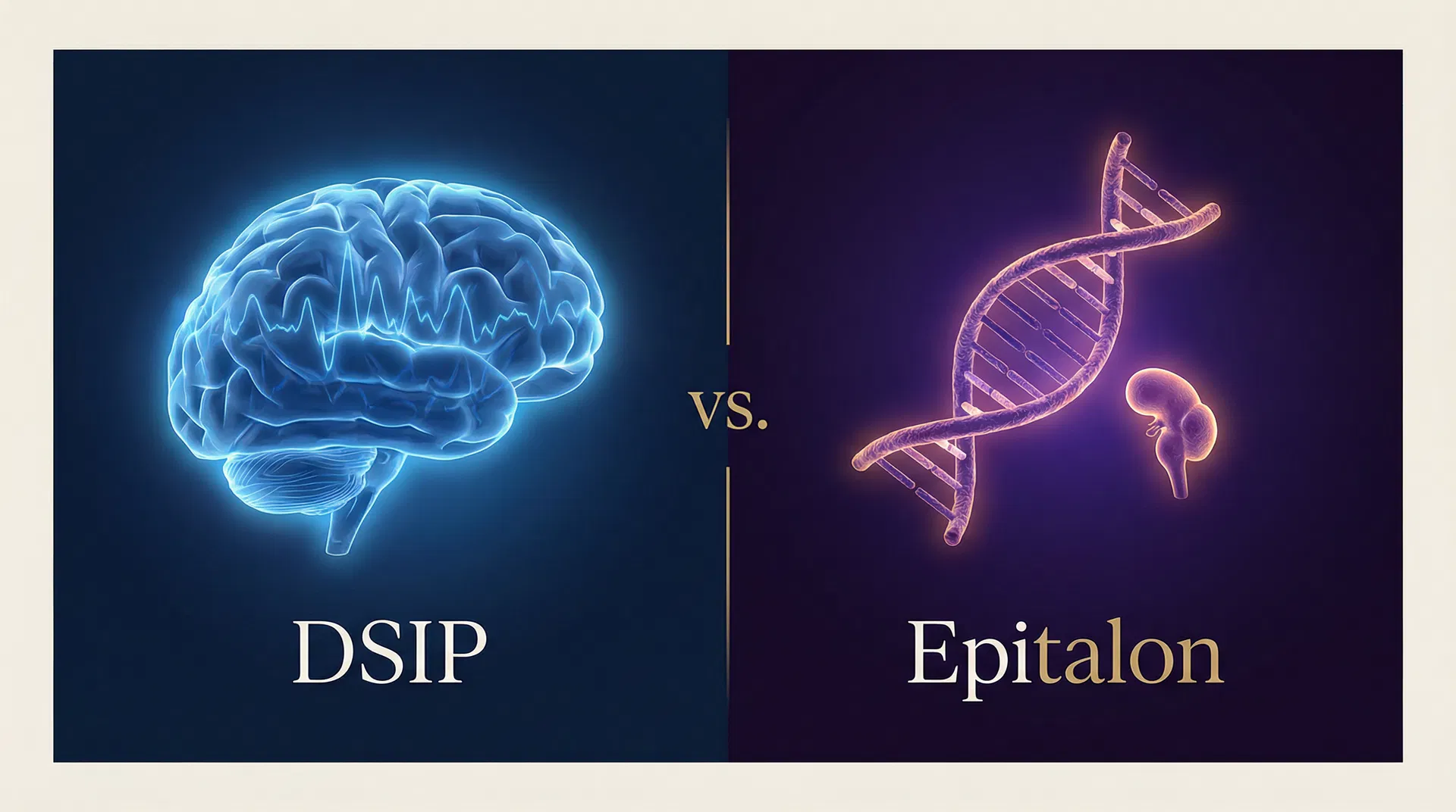 DSIP vs Epitalon: two sleep peptides compared