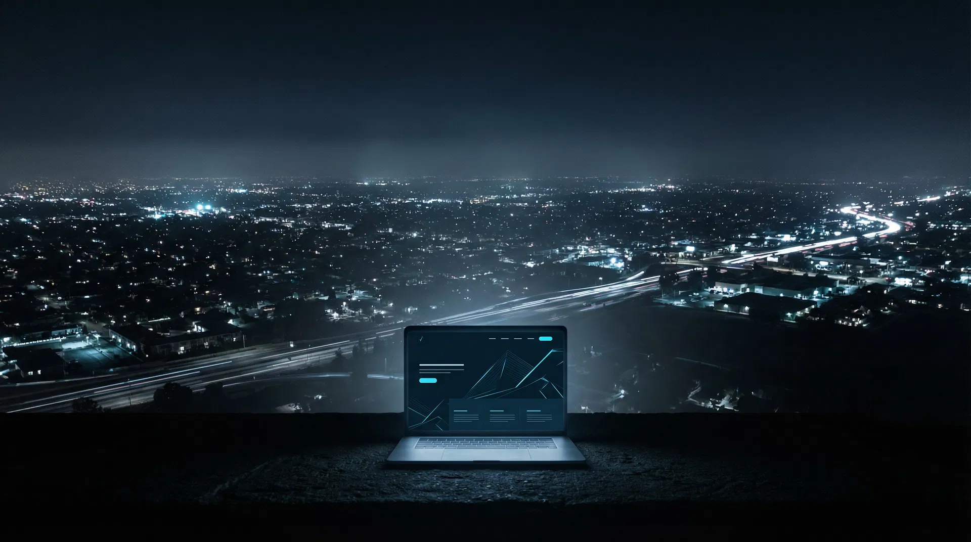 San Gabriel Valley at night — AI-powered websites