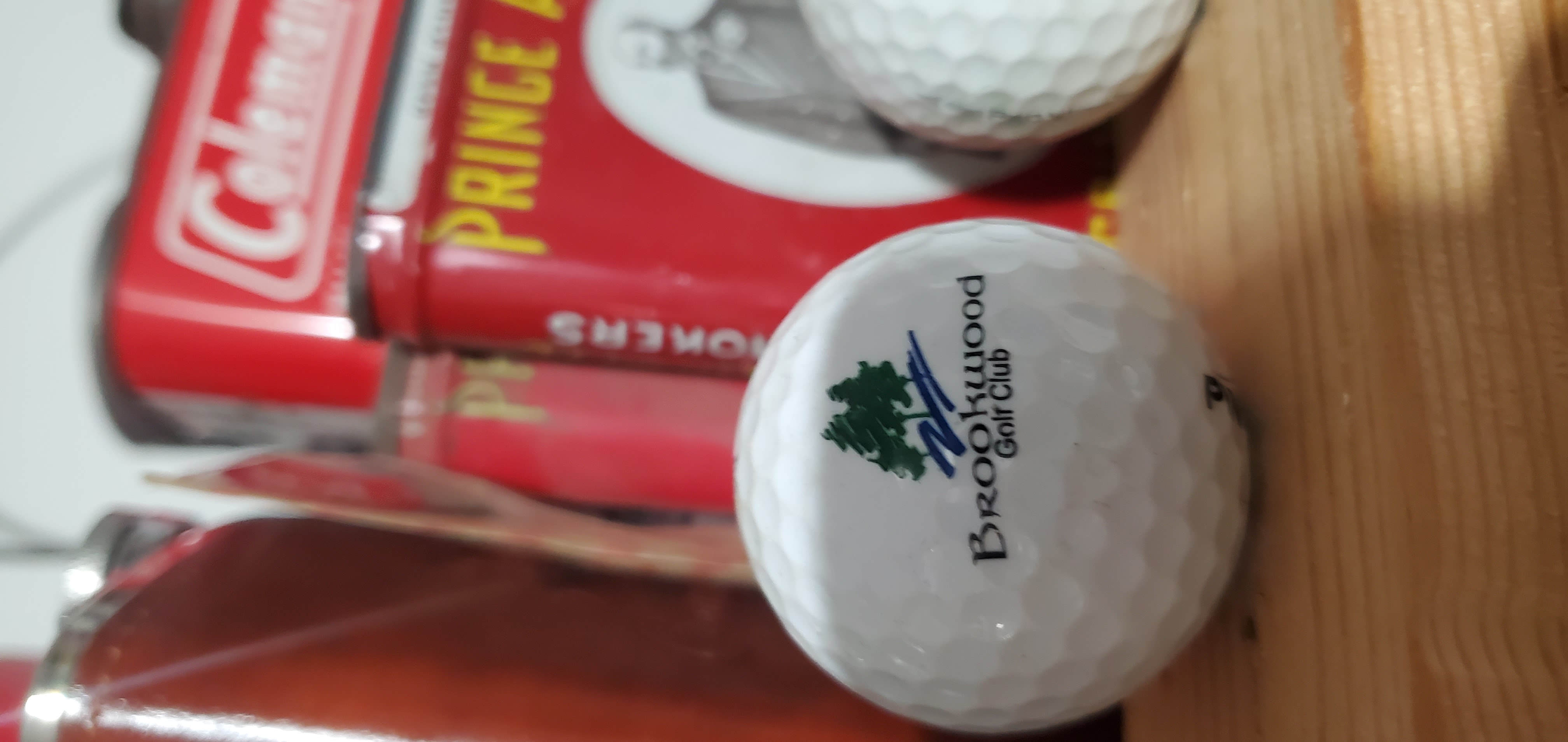 Golf ball location marker