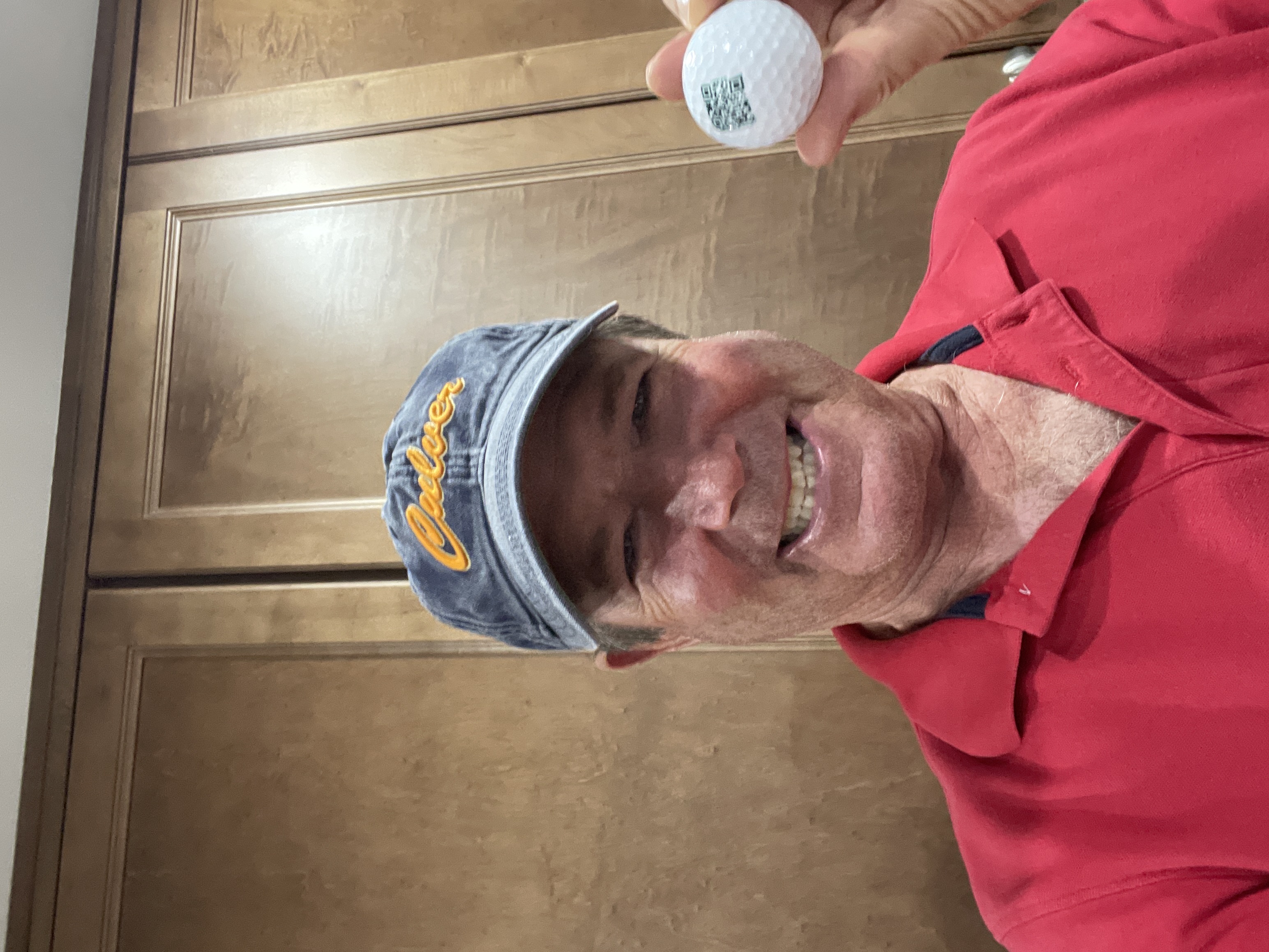 Golf ball location marker