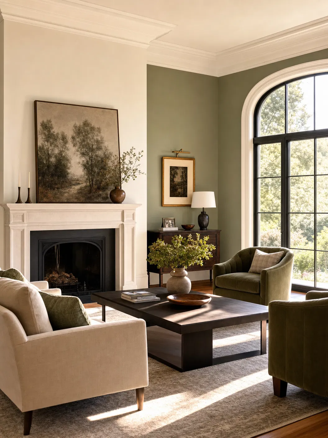 Beautifully painted luxury interior