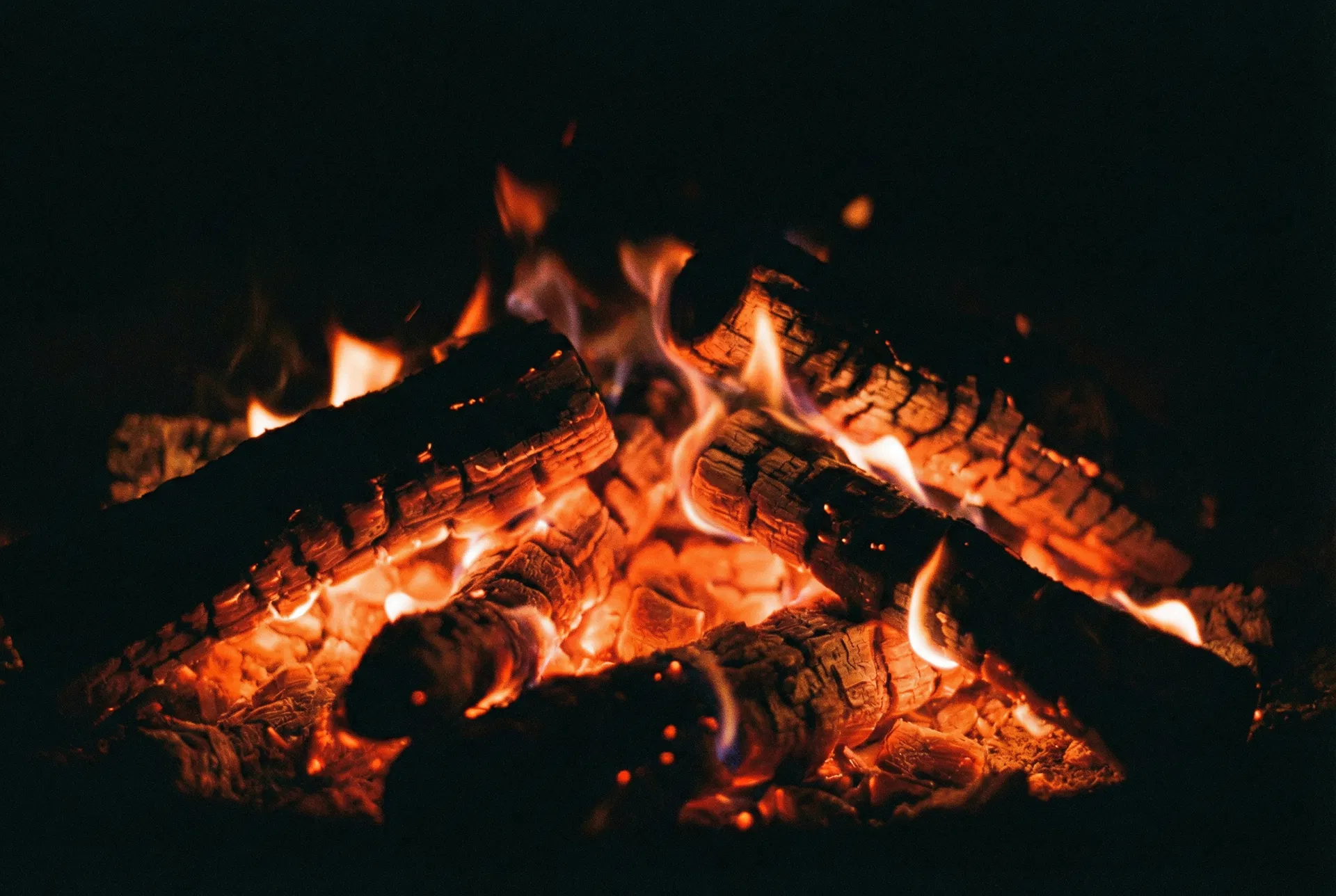 Campfire embers — the heart of every story