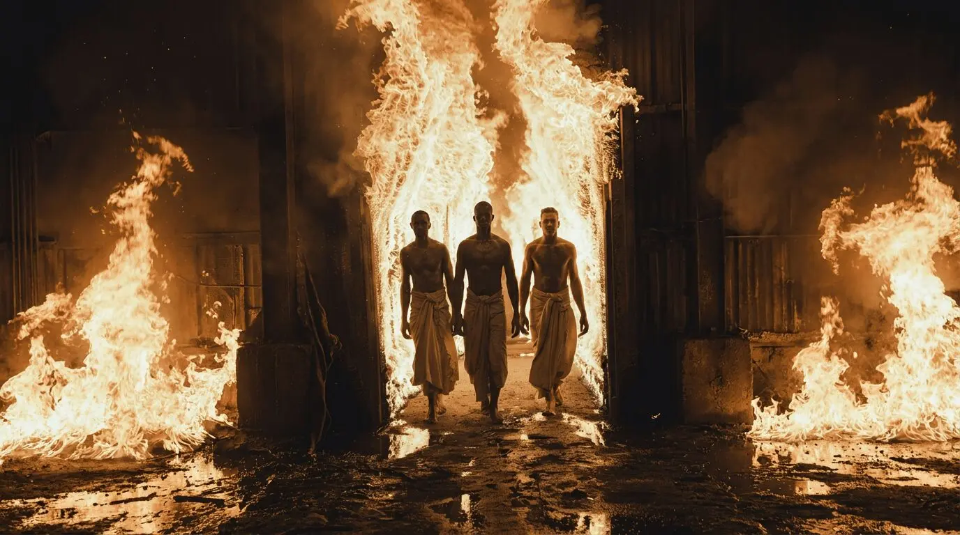 Why Did a Blazing Furnace Fail to Burn Three Men Alive?