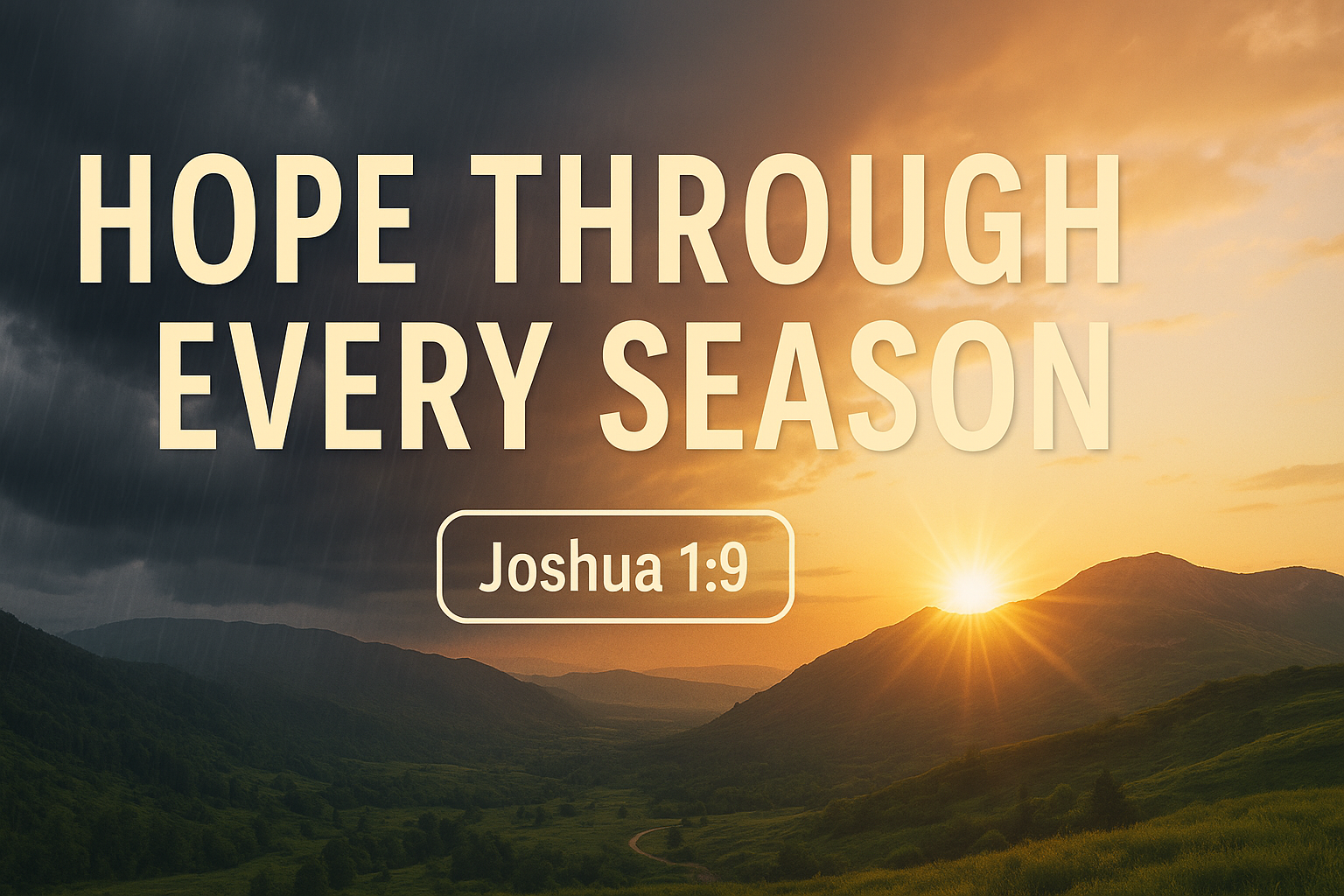 Hope Through Every Season: Joshua 1:9 to Strengthen You