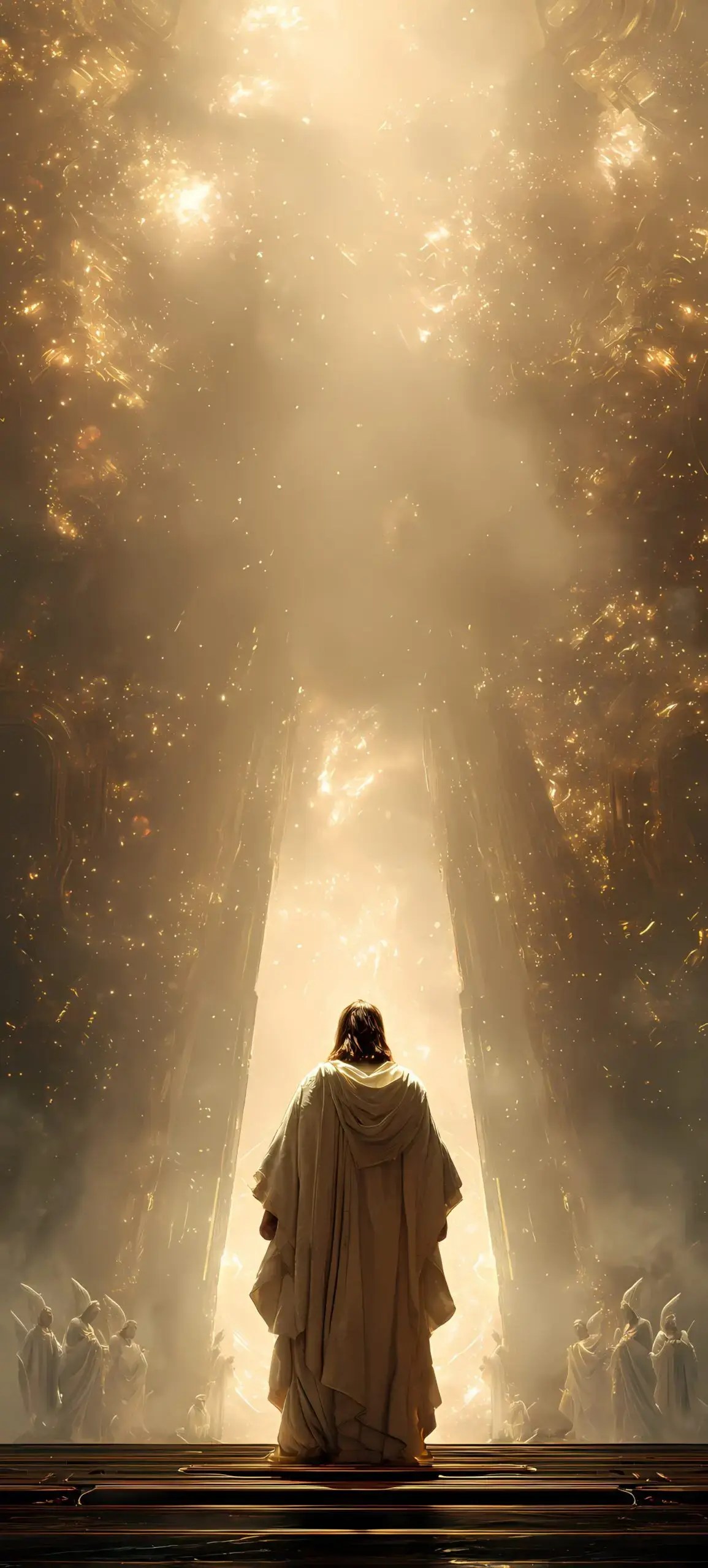 Light vs. Darkness: Breaking the Night - phone wallpaper 1