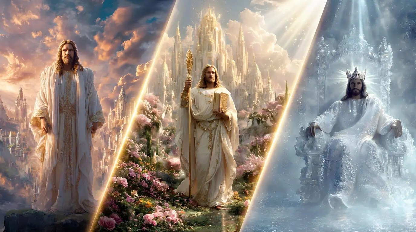 Radiant Purity: The King in White & Gold - desktop wallpaper 7