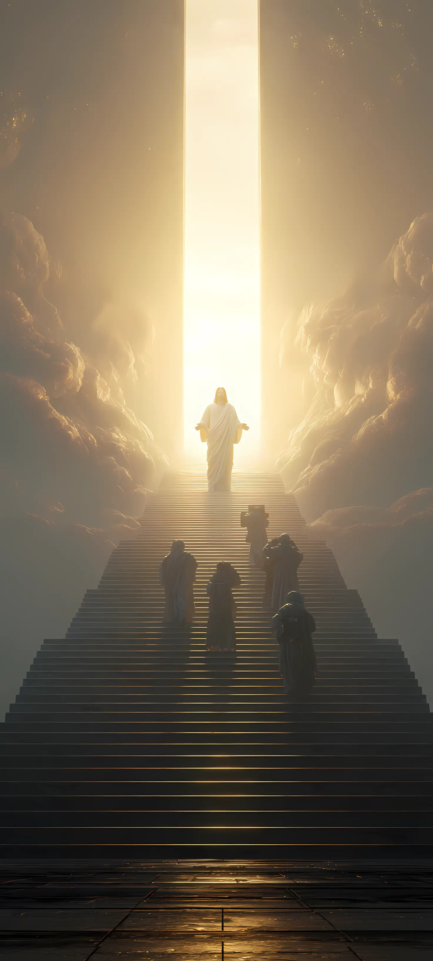 Light vs. Darkness: Breaking the Night - phone wallpaper 4