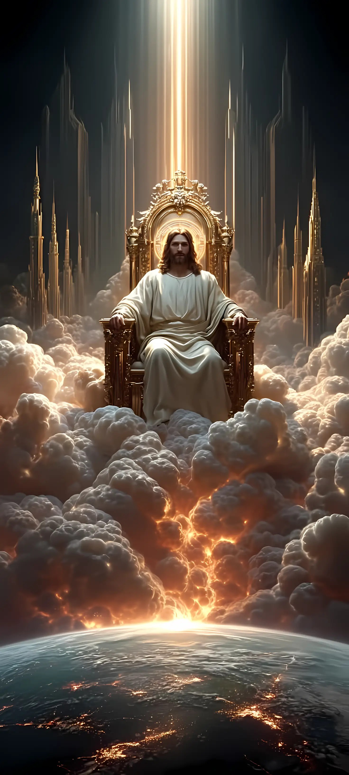 Throne of the Eternal King - phone wallpaper 6