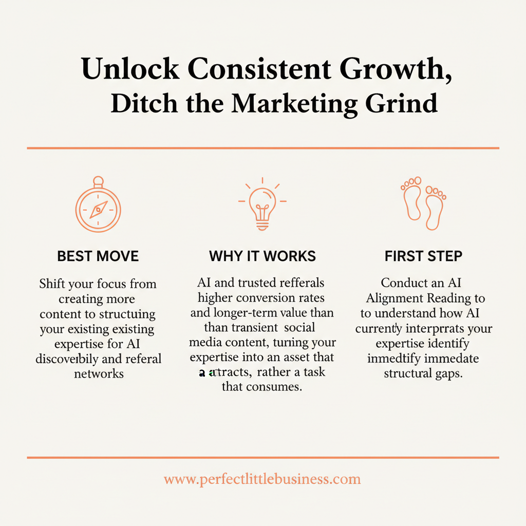 Key takeaways: My marketing feels like a constant grind, and I'm not seeing consistent growth. What am I doing wrong?