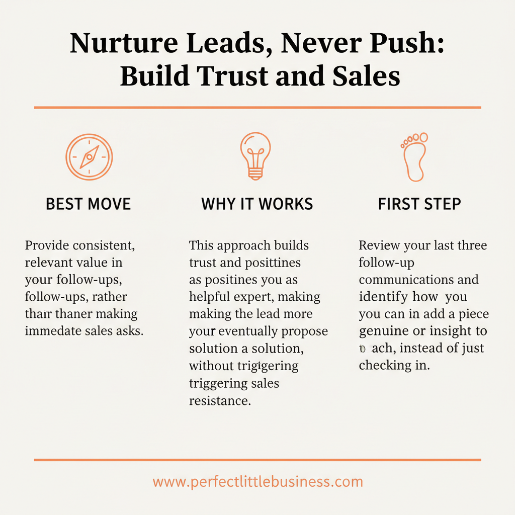 Key takeaways: How do I follow up with leads without feeling pushy?