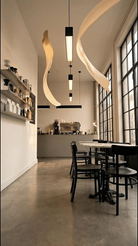 After - Cafe Interior - Ambiance Transformation