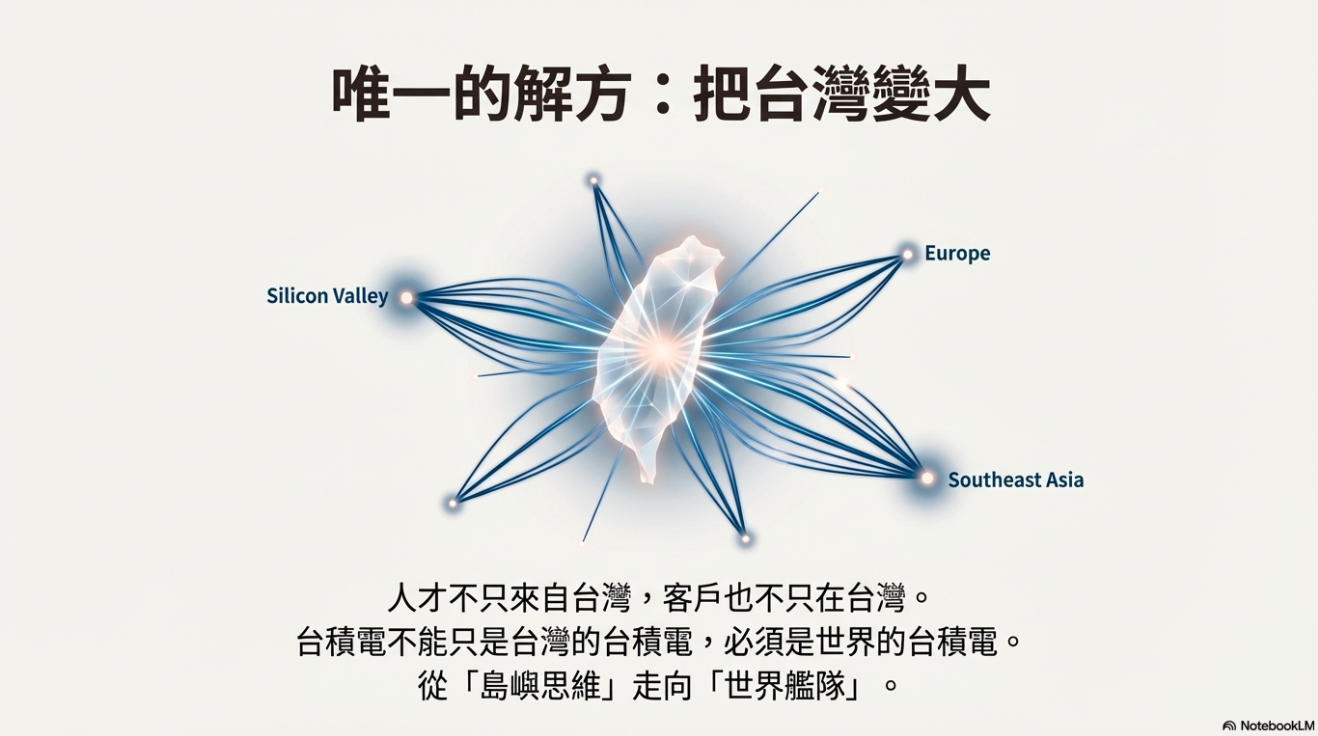 唯一解方：把台灣變大