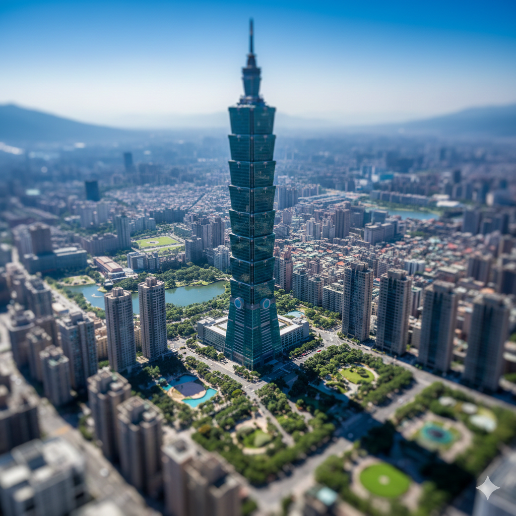 城市地標移軸攝影