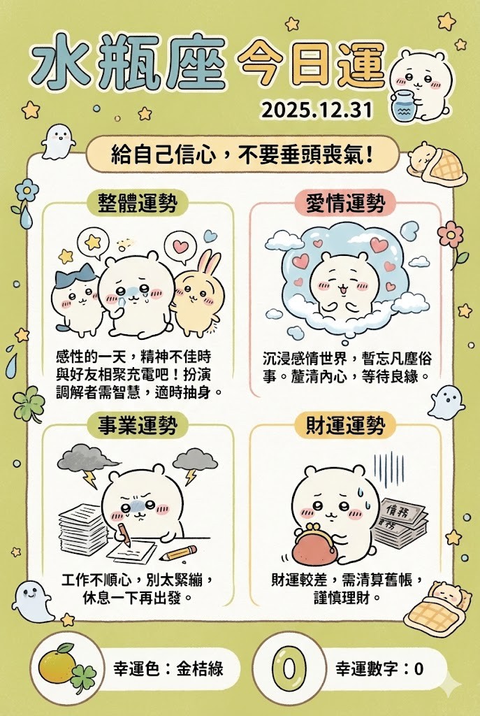 每日星座運勢圖