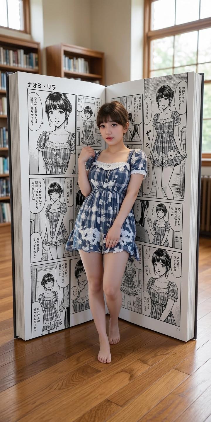 人物走出漫畫書