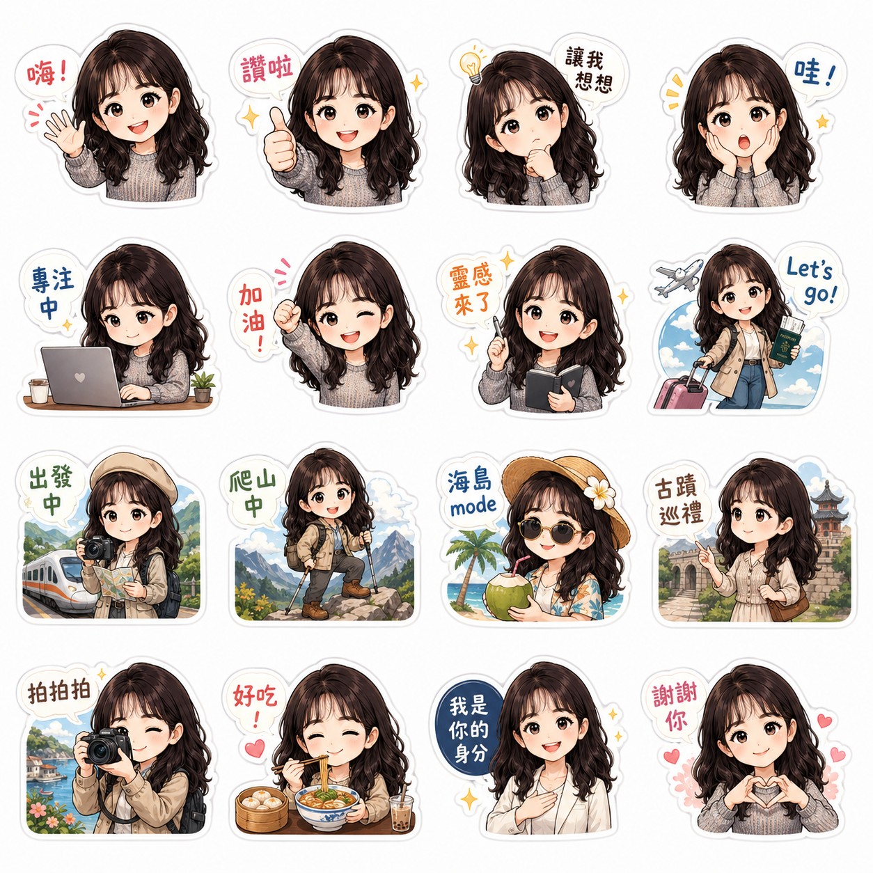LINE貼圖公版3