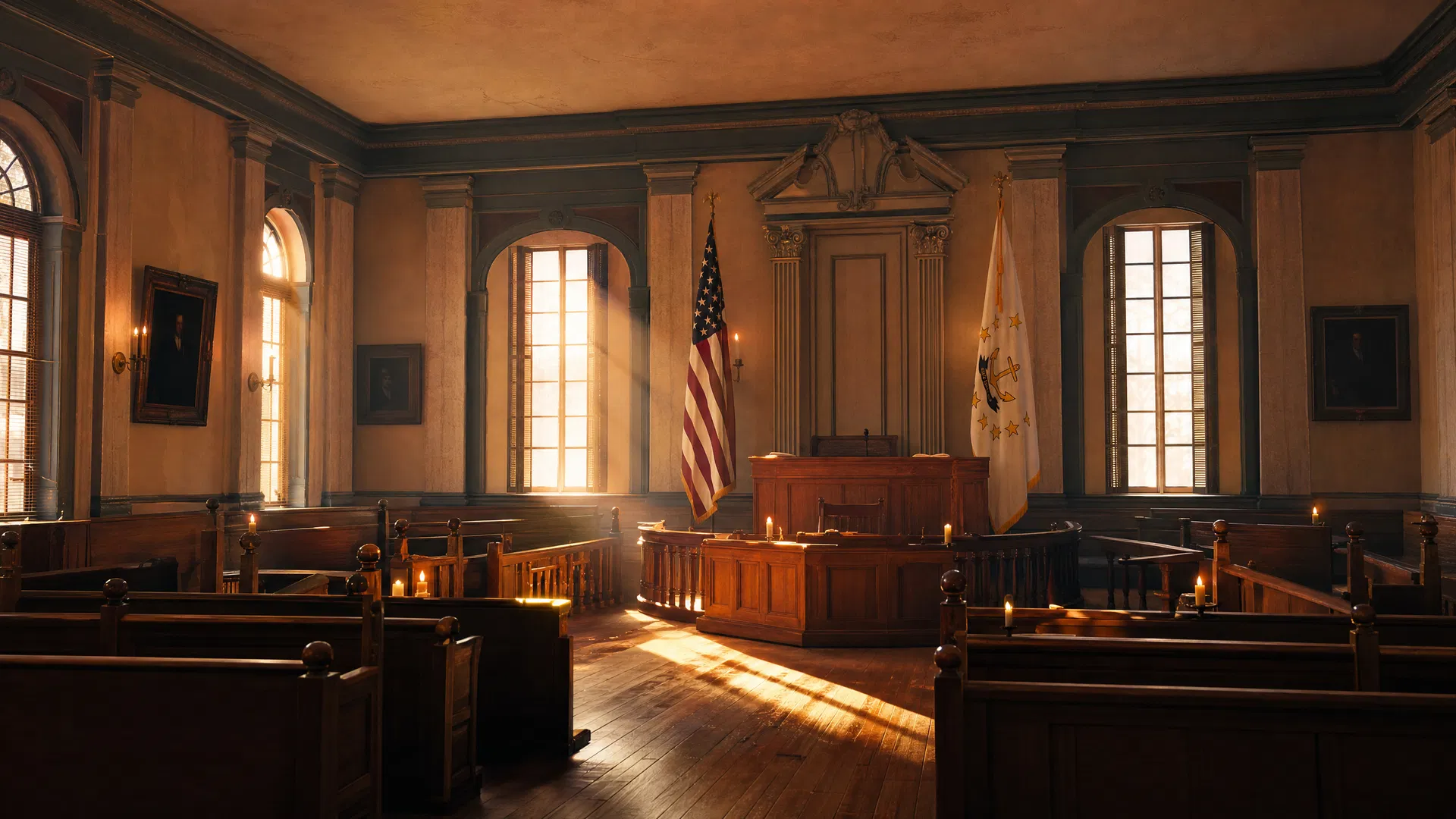 Historic Rhode Island assembly hall