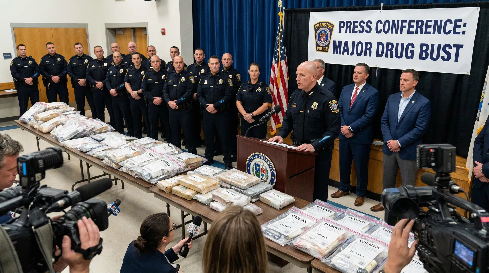 Cranston Police Dismantle Major Drug Ring, Seize $2.3 Million in Narcotics