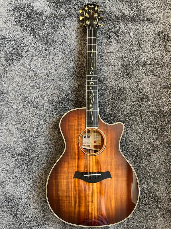 Taylorp K24ce – All Hawaiian Koa – Grand Auditorium 2018 - Solid Hawaiian Koa